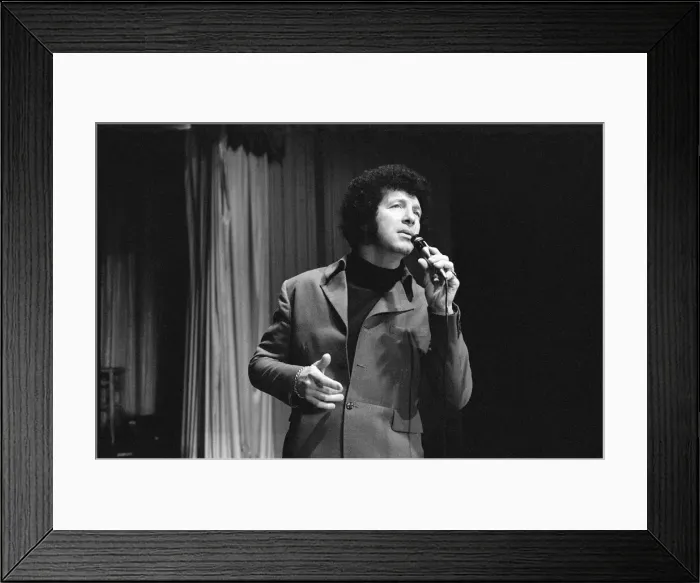 Framed Print : A singer who looks like Tom Jones. 1971 Framed Print : A singer who looks like Tom Jones. 1971