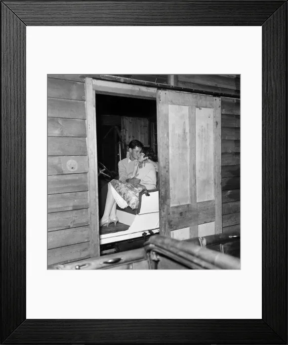 Framed Print : Young couples at Beaulieu Jazz Festival. Beaulieu, Hampshire. August 1959