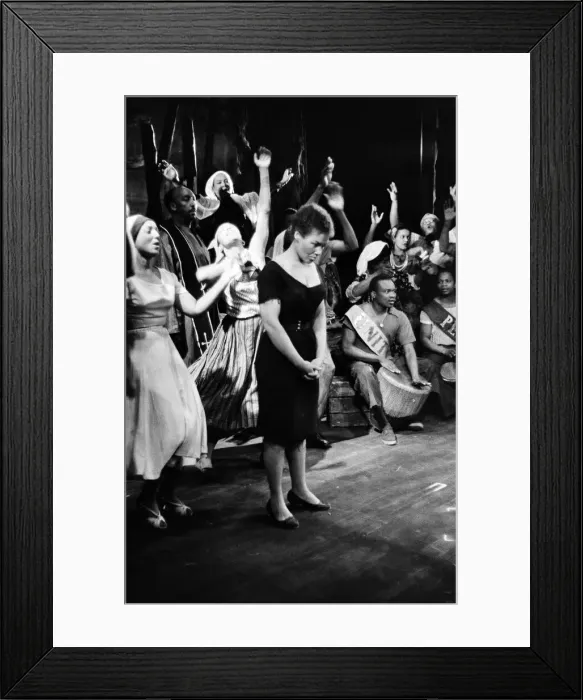 Framed Print : A rehearsal of Flesh to a Tiger, a West Indian play which is to have its Framed Print : A rehearsal of Flesh to a Tiger, a West Indian play which is to have its