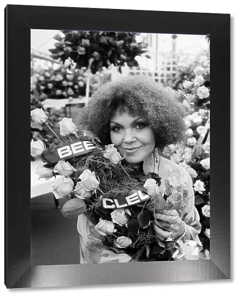 Singer Cleo Laine at the Chelsea Flower Show. 18th May 1981