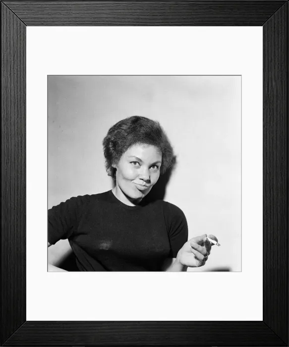 Framed Print : Cleo Laine pictured during a rehearsal of No Love Left'. 4th September 1958 Framed Print : Cleo Laine pictured during a rehearsal of No Love Left'. 4th September 1958