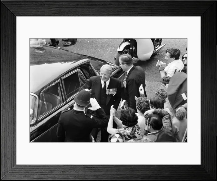 Framed Print : The Investiture of Prince Charles at Caernarfon Castle. Pictured Framed Print : The Investiture of Prince Charles at Caernarfon Castle. Pictured