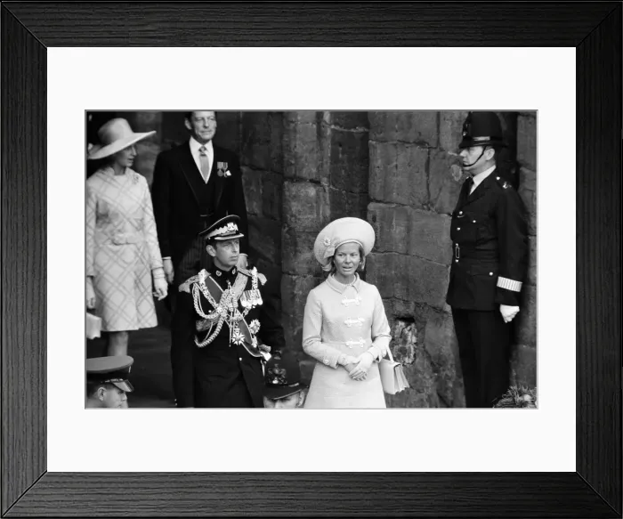 Framed Print : The Investiture of Prince Charles at Caernarfon Castle. Caernarfon, Wales Framed Print : The Investiture of Prince Charles at Caernarfon Castle. Caernarfon, Wales