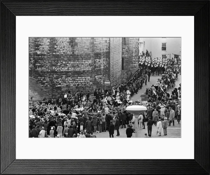 Framed Print : The Investiture of Prince Charles at Caernarfon Castle. Caernarfon, Wales. 1st July 1969 Framed Print : The Investiture of Prince Charles at Caernarfon Castle. Caernarfon, Wales. 1st July 1969