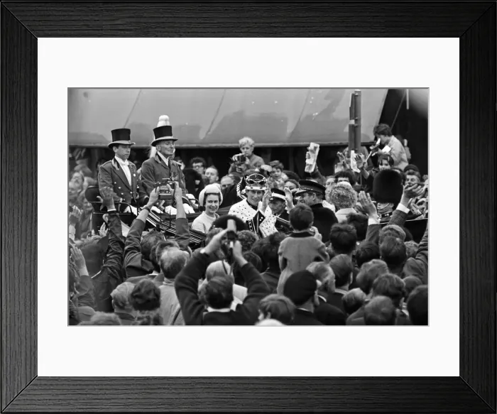 Framed Print : The Investiture of Prince Charles at Caernarfon Castle. Caernarfon, Wales Framed Print : The Investiture of Prince Charles at Caernarfon Castle. Caernarfon, Wales