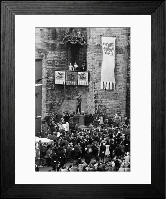 Framed Print : The Investiture of Prince Charles at Caernarfon Castle. Caernarfon, Wales Framed Print : The Investiture of Prince Charles at Caernarfon Castle. Caernarfon, Wales