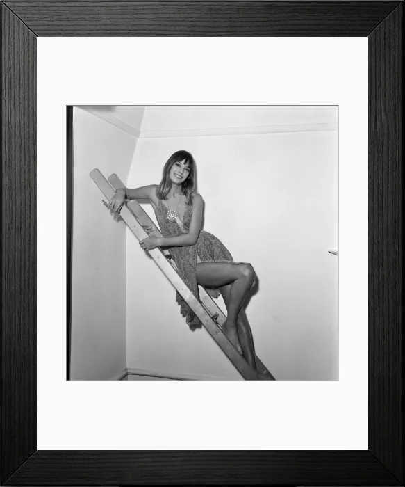 Framed Print : Jane Birkin, aged 20, who has landed the star part in the film Wonderwall Framed Print : Jane Birkin, aged 20, who has landed the star part in the film Wonderwall
