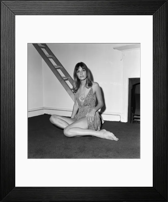Framed Print : Jane Birkin, aged 20, who has landed the star part in the film Wonderwall Framed Print : Jane Birkin, aged 20, who has landed the star part in the film Wonderwall