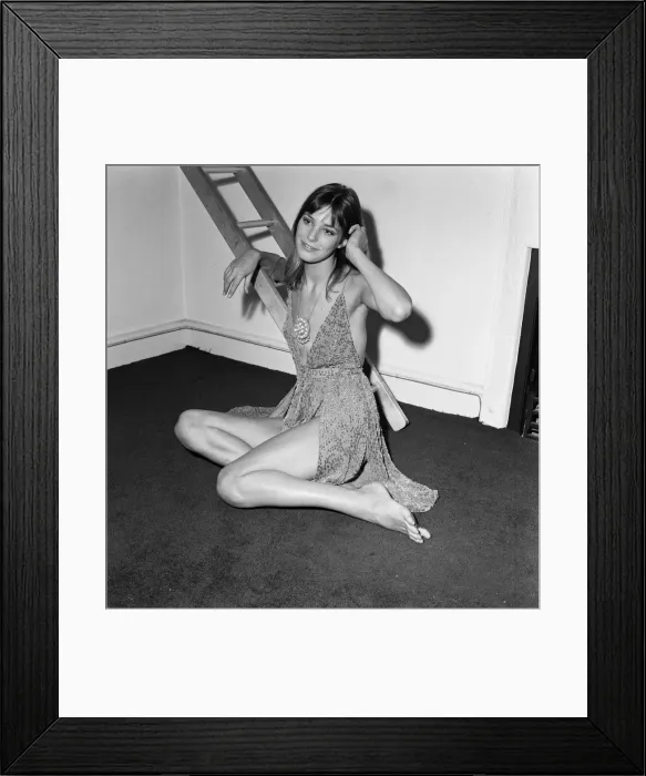 Framed Print : Jane Birkin, aged 20, who has landed the star part in the film Wonderwall