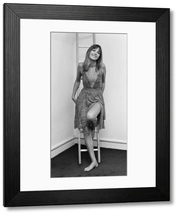 Framed Print : Jane Birkin, Actress and Model, aged 20, who has landed leading role in new film Framed Print : Jane Birkin, Actress and Model, aged 20, who has landed leading role in new film