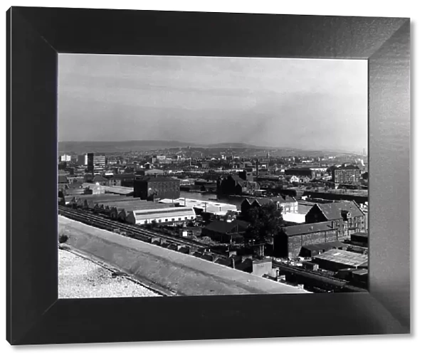 View of Butetown, Cardiff. 26th August 1964