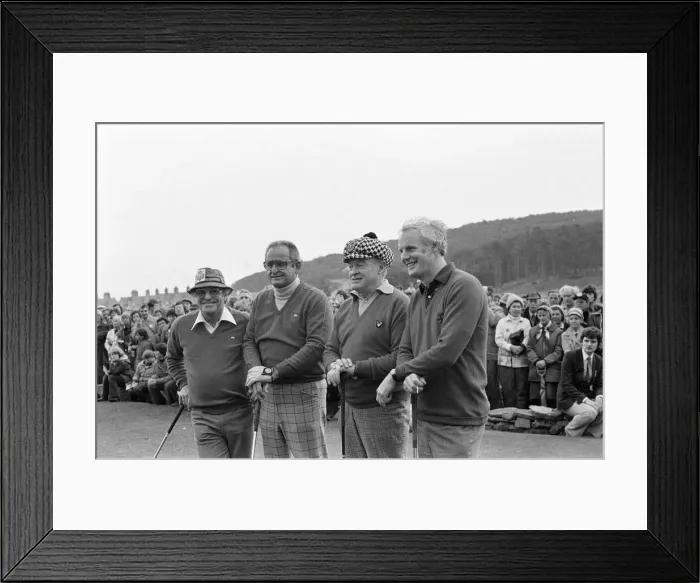 Framed Print : Bob Hope, American comedian and actor, playing golf in Scotland Framed Print : Bob Hope, American comedian and actor, playing golf in Scotland