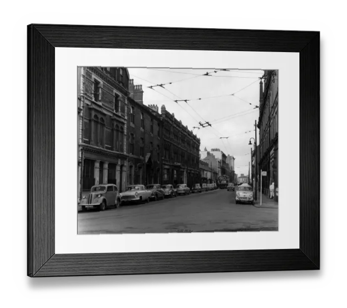 Framed Print : Butetown, Cardiff. 19th March 1959