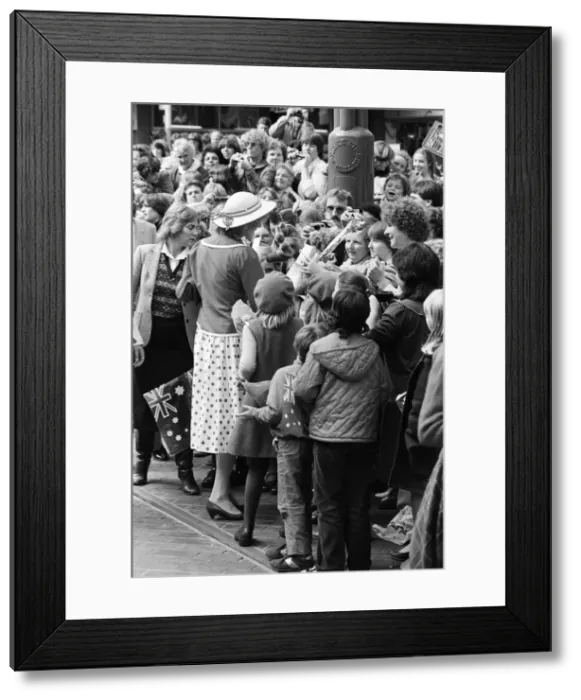 Framed Print : Diana, Princess of Wales visits Australia. April 1983