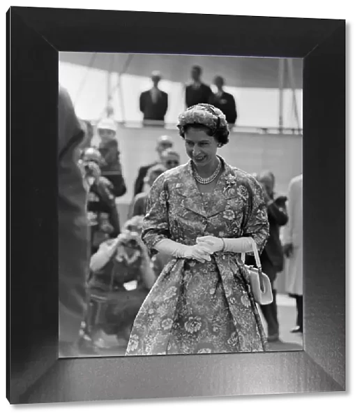 Queen Elizabeth II during her visit to Canada. Queen Elizabeth II pictured at