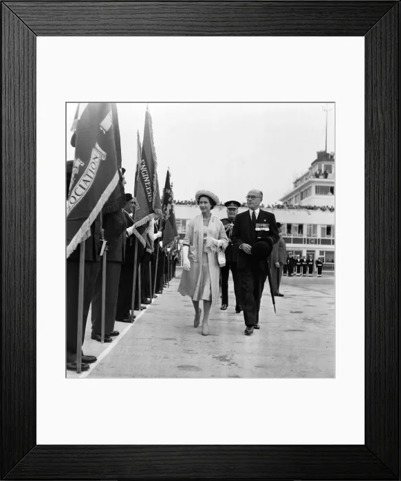 Framed Print : Princess Margaret arrives at Jersey Airport. 24th June 1959