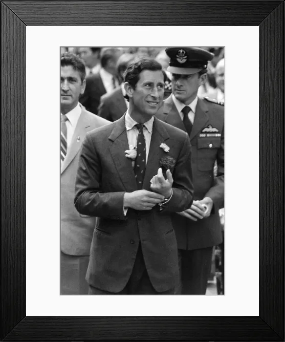 Framed Print : Charles, Prince of Wales visits Australia. April 1983 Framed Print : Charles, Prince of Wales visits Australia. April 1983