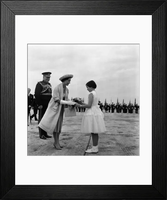 Framed Print : Princess Margaret arrives at Jersey Airport. 24th June 1959