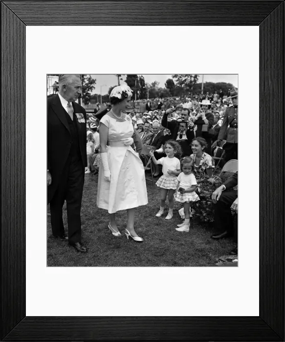 Framed Print : Queen Elizabeth II during her visit to Canada. The Queen is pictured at Green Island