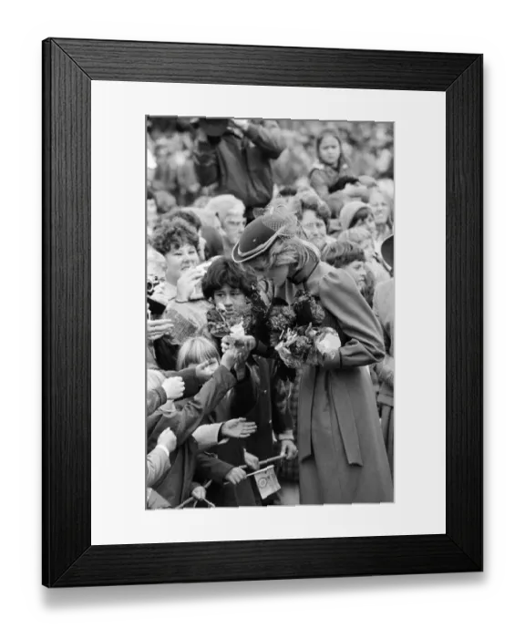 Framed Print : Diana, Princess of Wales visits New Zealand. April 1983
