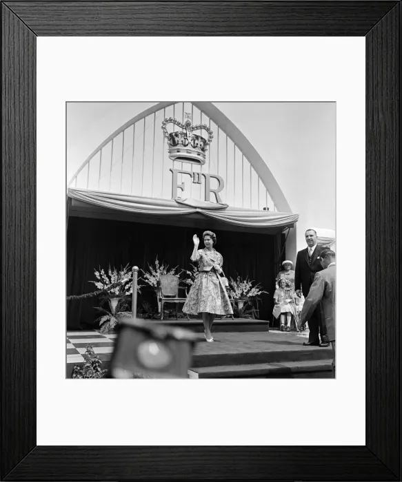 Framed Print : Queen Elizabeth II during her visit to Canada. Queen Elizabeth II pictured Framed Print : Queen Elizabeth II during her visit to Canada. Queen Elizabeth II pictured
