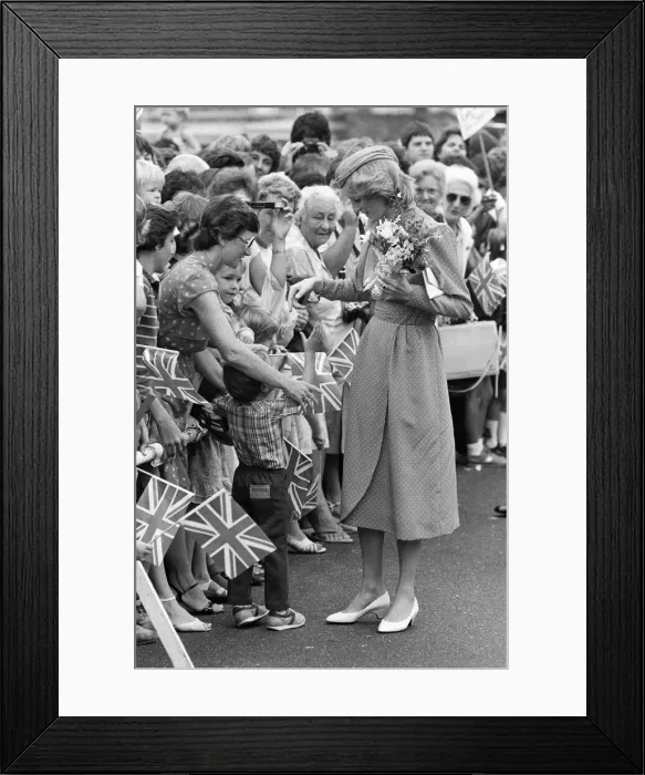 Framed Print : Diana, Princess of Wales visits Adelaide, Australia. 5th April 1983