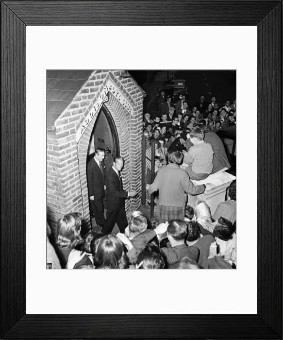 Framed Print : Prince Philip, Duke of Edinburgh visits boys clubs in North Kensington and Notting Hill