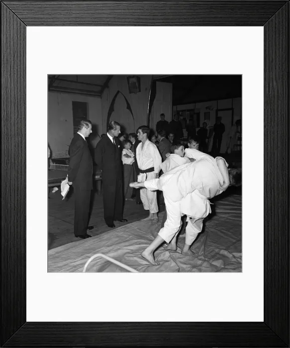 Framed Print : Prince Philip, Duke of Edinburgh visits boys clubs in North Kensington and Notting Hill Framed Print : Prince Philip, Duke of Edinburgh visits boys clubs in North Kensington and Notting Hill