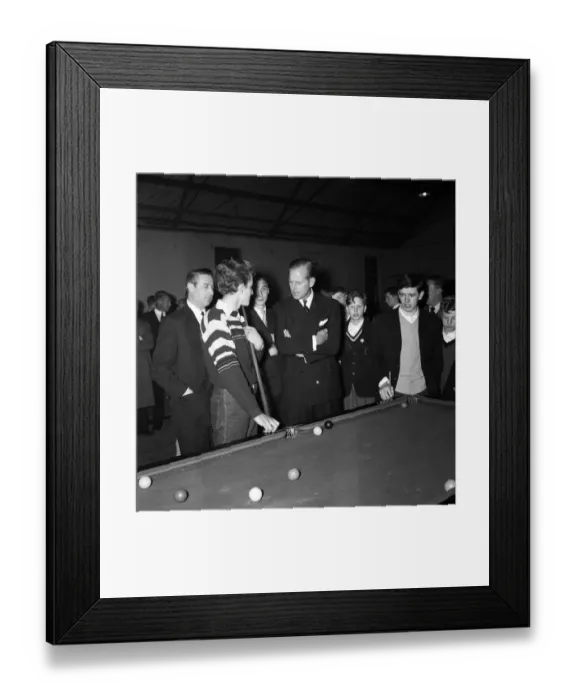 Framed Print : Prince Philip, Duke of Edinburgh visits boys clubs in North Kensington and Notting Hill