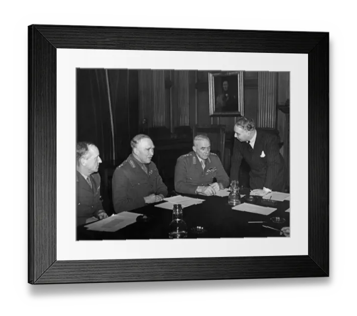 Framed Print : New Army Council meeting in session in the historic surroundings of the conference room Framed Print : New Army Council meeting in session in the historic surroundings of the conference room