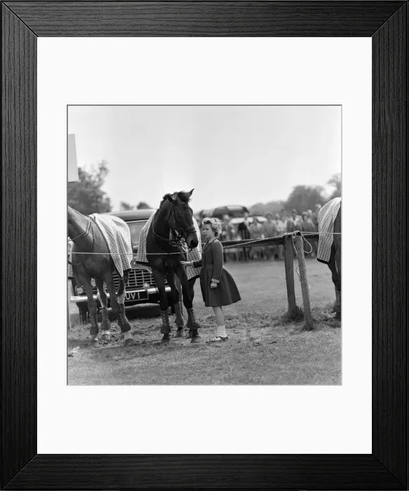 Framed Print : Princess Anne at Windsor polo ground to watch her father, the Duke of Edinburgh Framed Print : Princess Anne at Windsor polo ground to watch her father, the Duke of Edinburgh