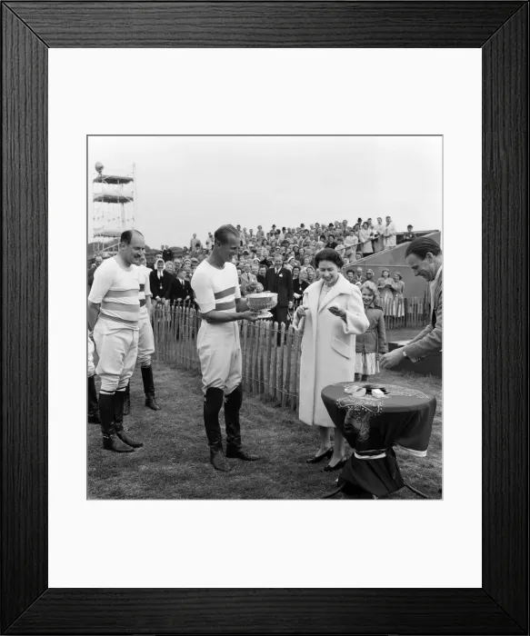 Framed Print : Queen Elizabeth II presents her husband, Prince Philip, Duke of Edinburgh Framed Print : Queen Elizabeth II presents her husband, Prince Philip, Duke of Edinburgh