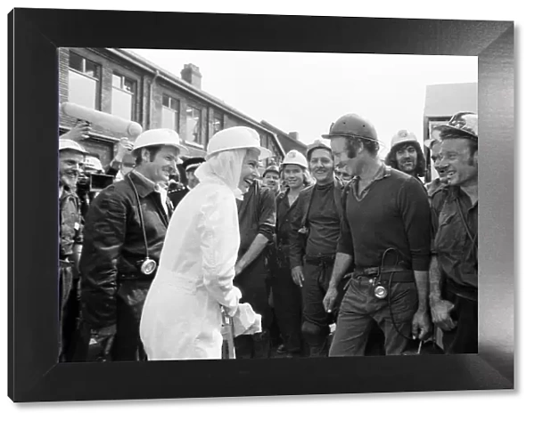 Queen Elizabeth visits visiting Silverwood Colliery, near Rotherham, South Yorkshire