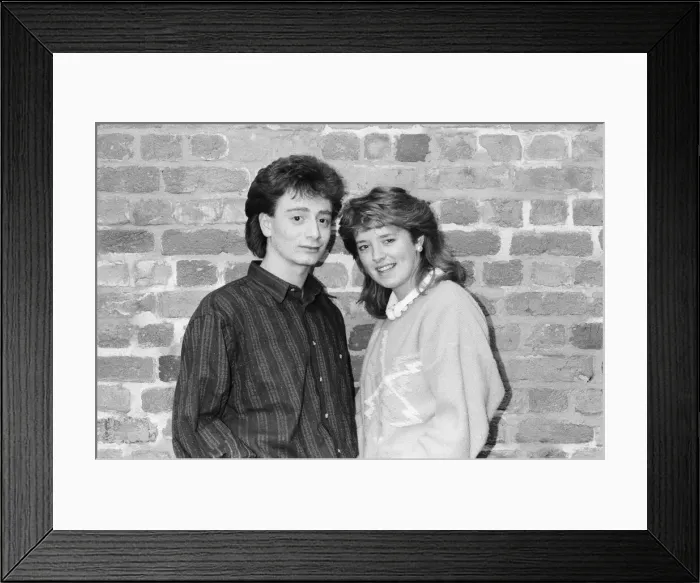 Framed Print : Sean Wilson, actor in an early cast photo shoot for Coronation Street