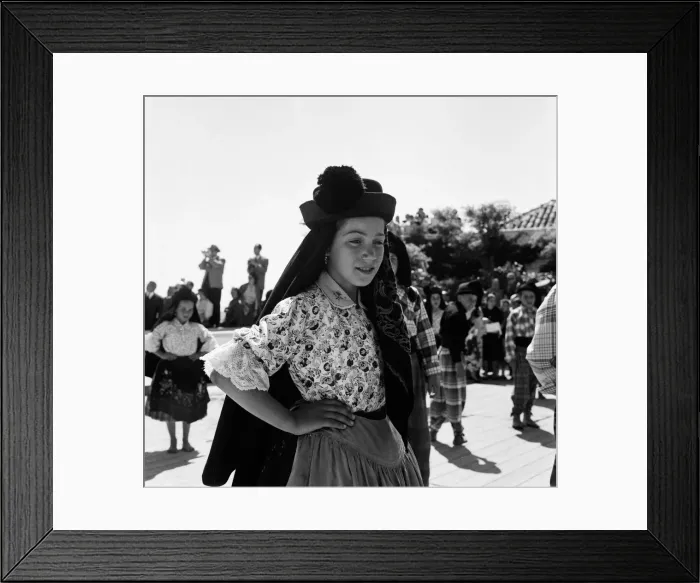 Framed Print : Costumed local children in Nazare, Portugal. 9th June 1959 Framed Print : Costumed local children in Nazare, Portugal. 9th June 1959