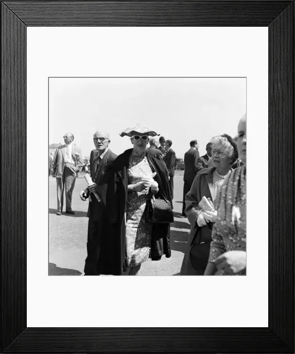 Framed Print : Derby Day at Epsom. Pictured, Jackie Evans. 3rd June 1959 Framed Print : Derby Day at Epsom. Pictured, Jackie Evans. 3rd June 1959