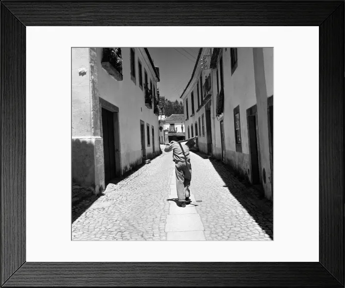 Framed Print : Views of the walled town of Obidos, Portugal. 9th June 1959 Framed Print : Views of the walled town of Obidos, Portugal. 9th June 1959