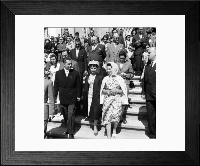 Framed Print : Princess Margaret visits Alcobaca, Portugal. 9th June 1959