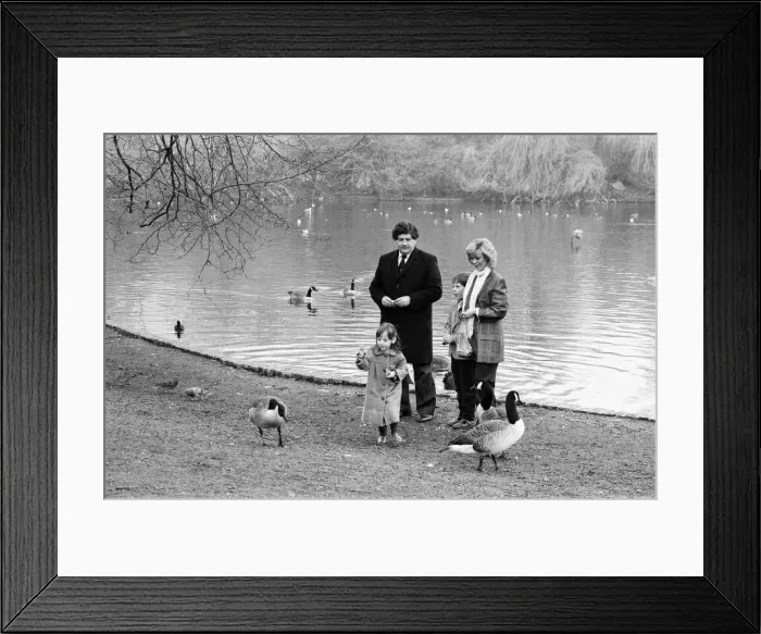 Framed Print : Chancellor of the Exchequer Nigel Lawson and his wife Therese with their children Tom Framed Print : Chancellor of the Exchequer Nigel Lawson and his wife Therese with their children Tom