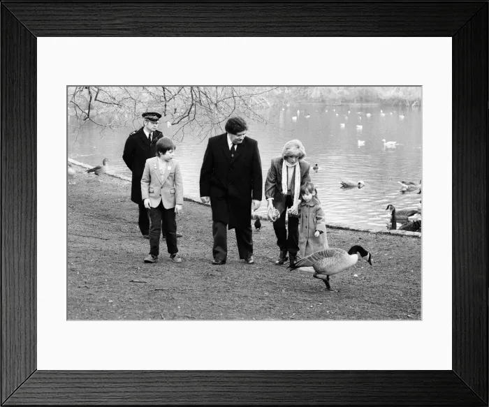 Framed Print : Chancellor of the Exchequer Nigel Lawson and his wife Therese with their children Tom Framed Print : Chancellor of the Exchequer Nigel Lawson and his wife Therese with their children Tom