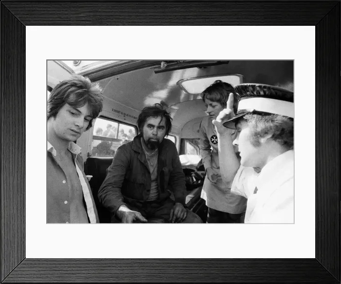 Framed Print : Stunt driver Mick Stirrups comes down to earth with a crash after tying to leap over Framed Print : Stunt driver Mick Stirrups comes down to earth with a crash after tying to leap over