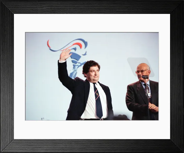 Framed Print : Chancellor of the Exchequer Nigel Lawson at the Conservative Party Conference, Blackpool