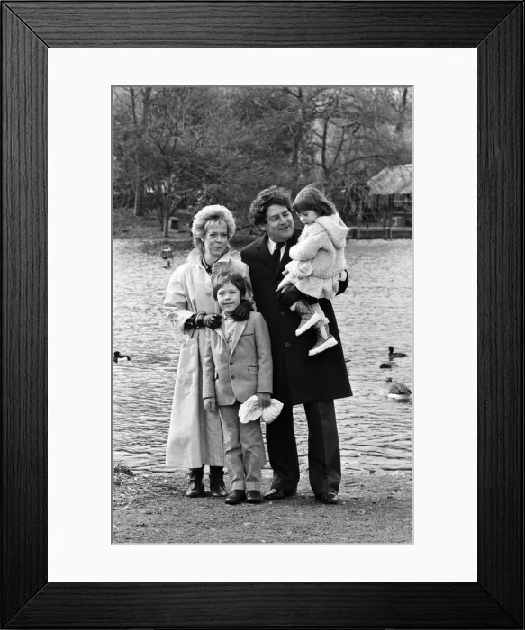 Framed Print : Chancellor of the Exchequer Nigel Lawson and his wife Therese with their children Tom Framed Print : Chancellor of the Exchequer Nigel Lawson and his wife Therese with their children Tom