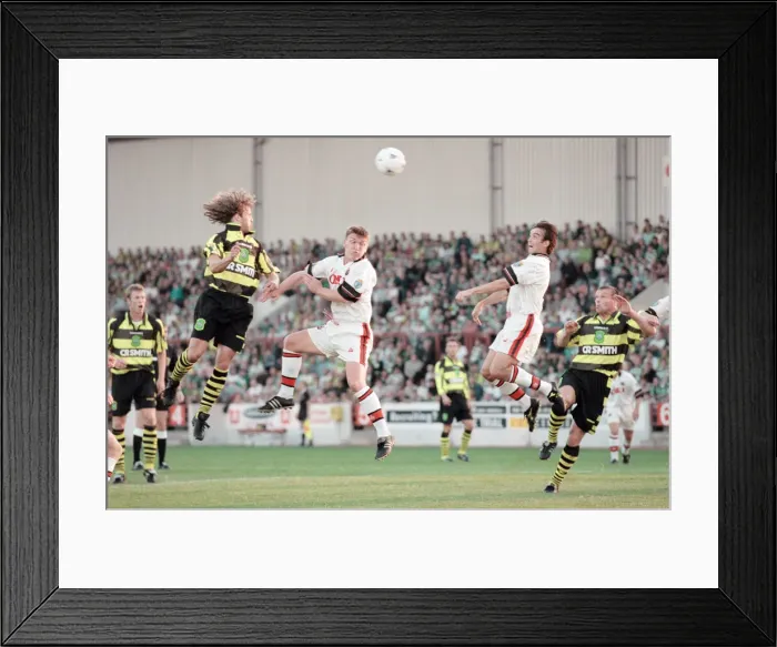 Framed Print : Clyde 1-3 Celtic, Scottish League Cup Second Round match at Broadwood Stadium Framed Print : Clyde 1-3 Celtic, Scottish League Cup Second Round match at Broadwood Stadium