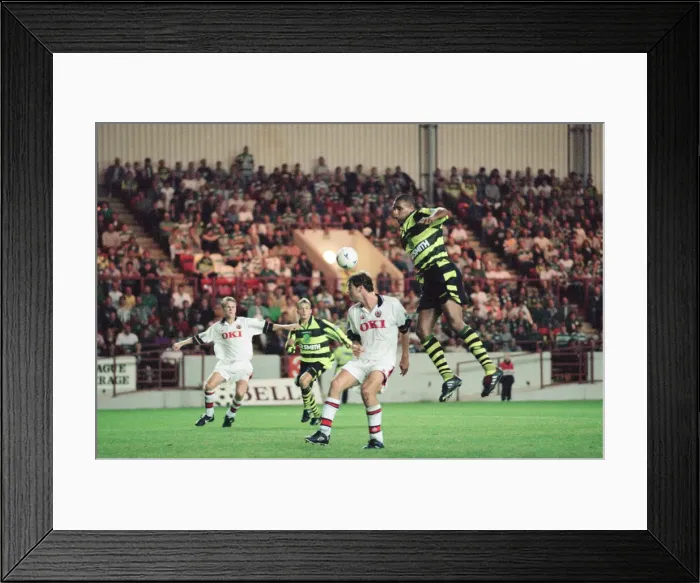Framed Print : Clyde 1-3 Celtic, Scottish League Cup Second Round match at Broadwood Stadium Framed Print : Clyde 1-3 Celtic, Scottish League Cup Second Round match at Broadwood Stadium