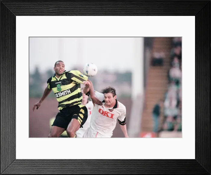 Framed Print : Clyde 1-3 Celtic, Scottish League Cup Second Round match at Broadwood Stadium
