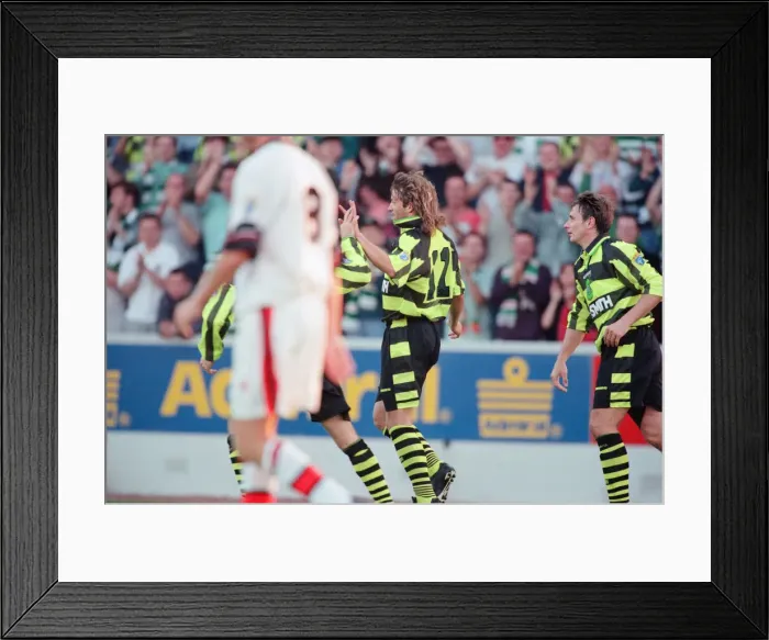 Framed Print : Clyde 1-3 Celtic, Scottish League Cup Second Round match at Broadwood Stadium Framed Print : Clyde 1-3 Celtic, Scottish League Cup Second Round match at Broadwood Stadium