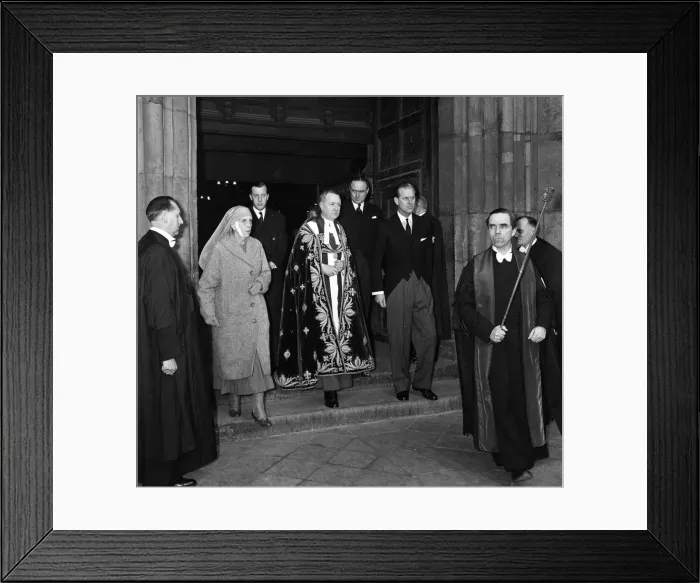 Framed Print : Memorial Service for Edwina Mountbatten, Countess Mountbatten of Burma at Westminster
