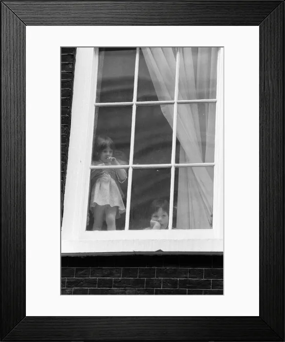 Framed Print : Chancellor of the Exchequer Nigel Lawsons children Emily Framed Print : Chancellor of the Exchequer Nigel Lawsons children Emily