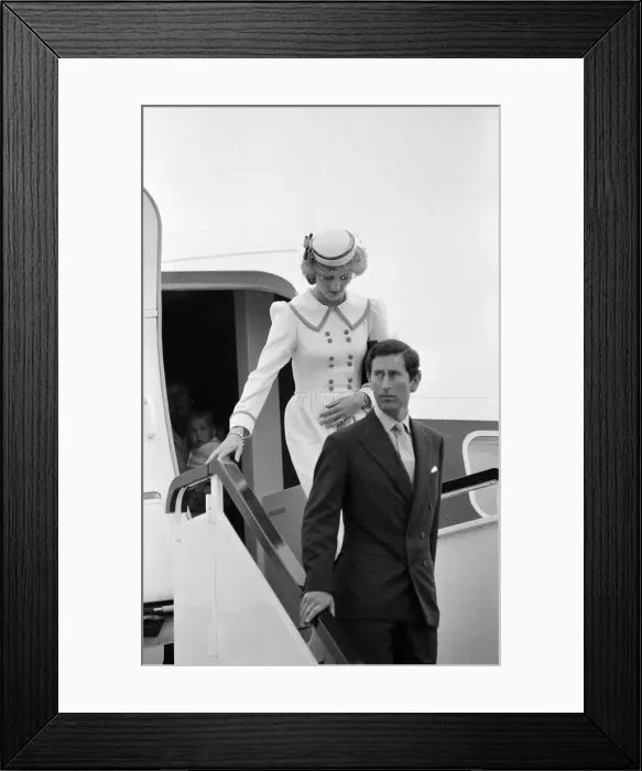 Framed Print : Prince William, Prince Charles, Prince of Wales and Diana
